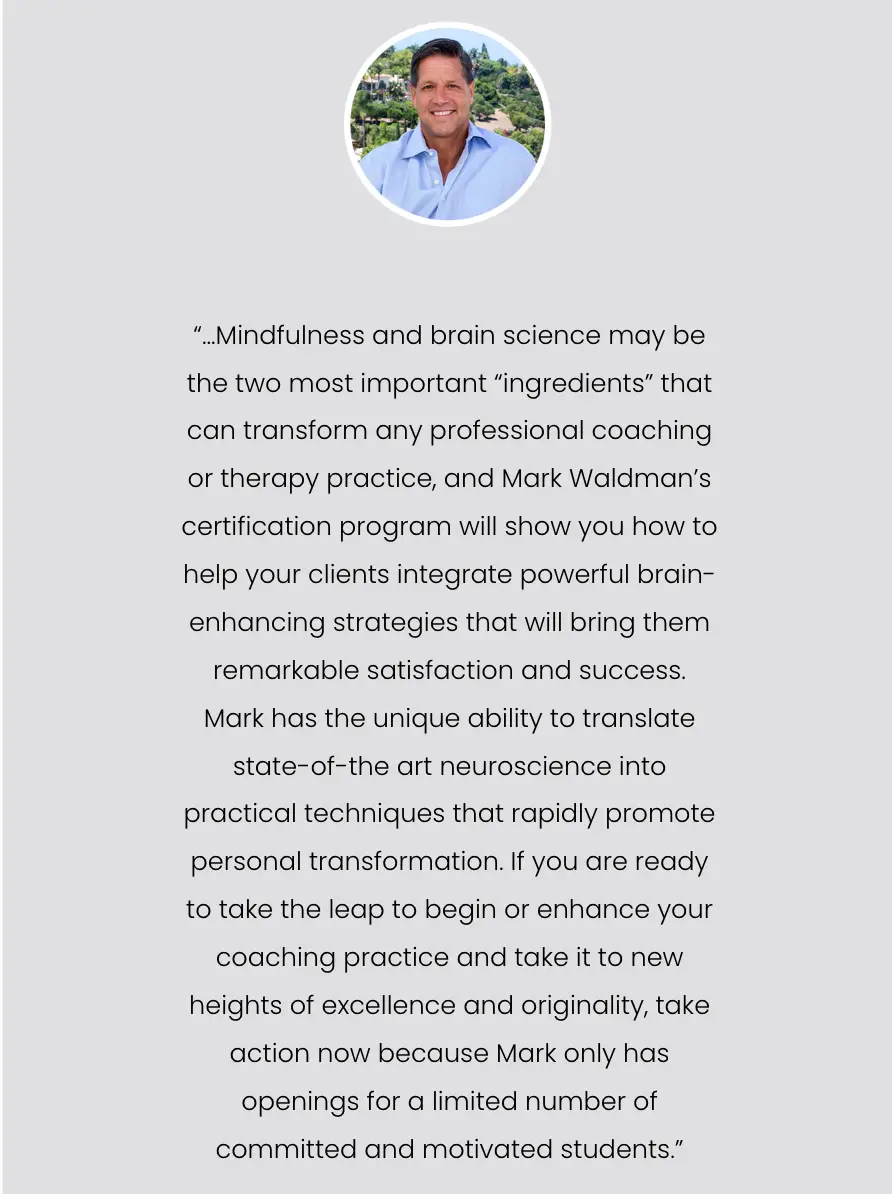 John Assaraf, CEO of NeuroGym leaves raving review for Mark Waldman's courses on neuroscience